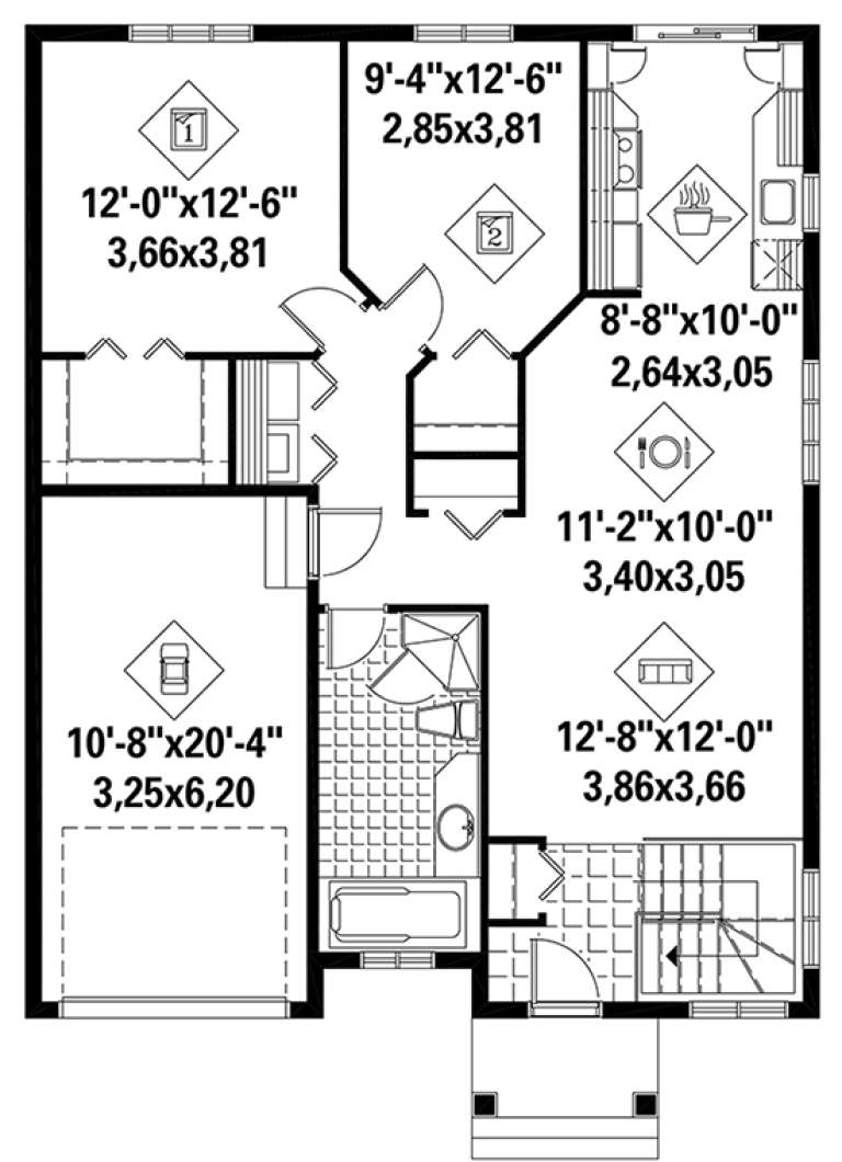 House Plan House Plan #18425 Drawing 1