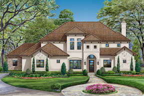 Mediterranean House Plan #5445-00266 Elevation Photo