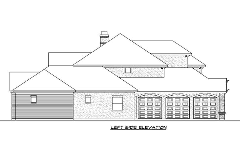 Mediterranean House Plan #5445-00266 Elevation Photo
