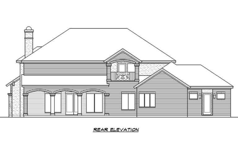 Mediterranean House Plan #5445-00266 Elevation Photo