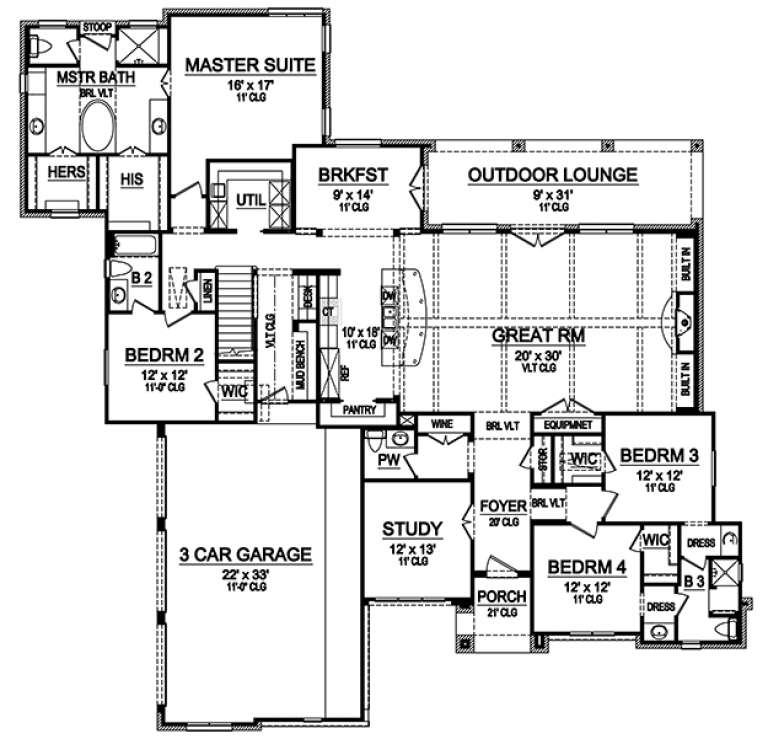House Plan House Plan #18427 Drawing 1