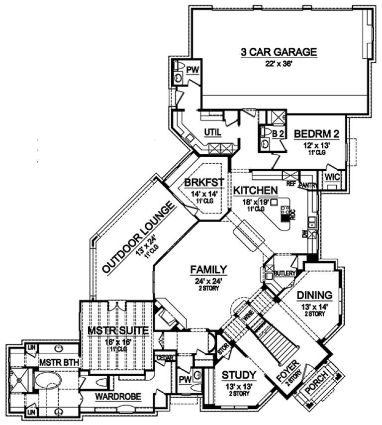 House Plan House Plan #18428 Drawing 1