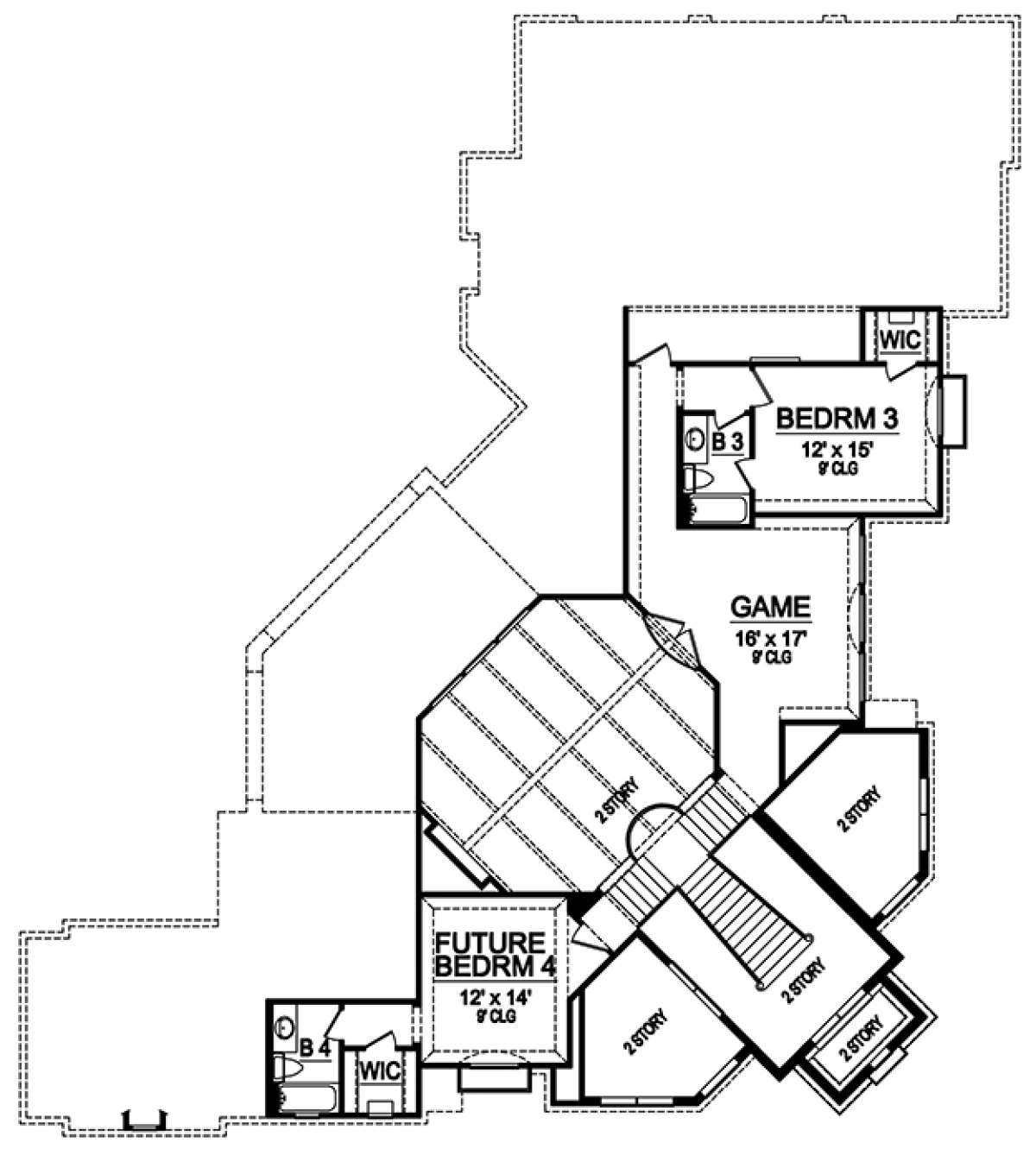 Upper for House Plan #5445-00267