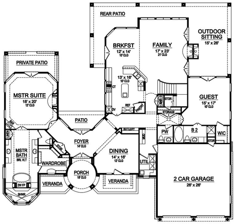 House Plan House Plan #18429 Drawing 1