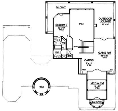 Upper for House Plan #5445-00268