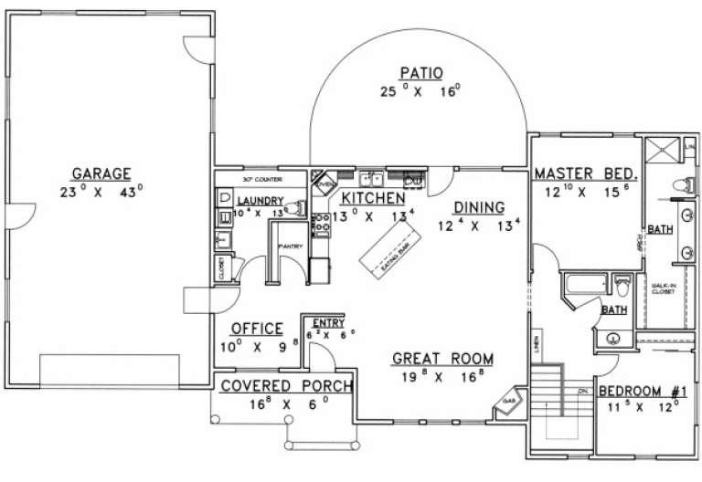 House Plan House Plan #1843 Drawing 2