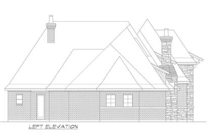 French Country House Plan #5445-00271 Elevation Photo