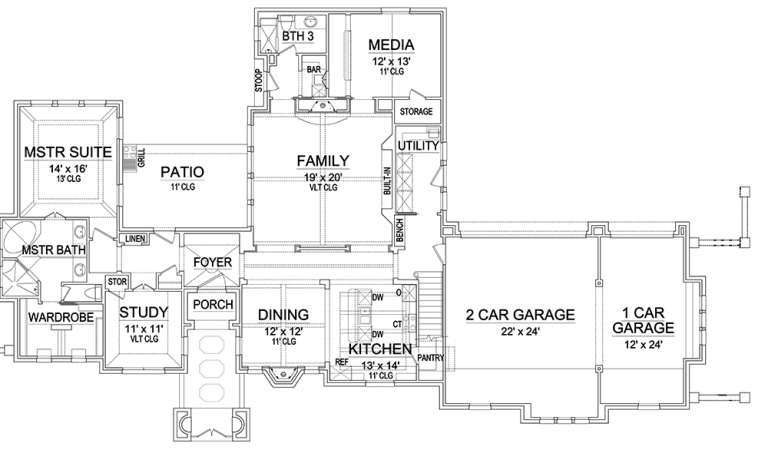 House Plan House Plan #18432 Drawing 1