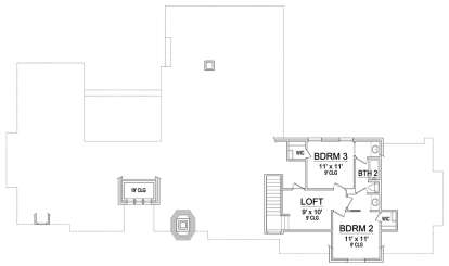 Upper for House Plan #5445-00271