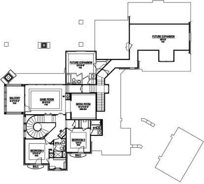 Upper for House Plan #5445-00272
