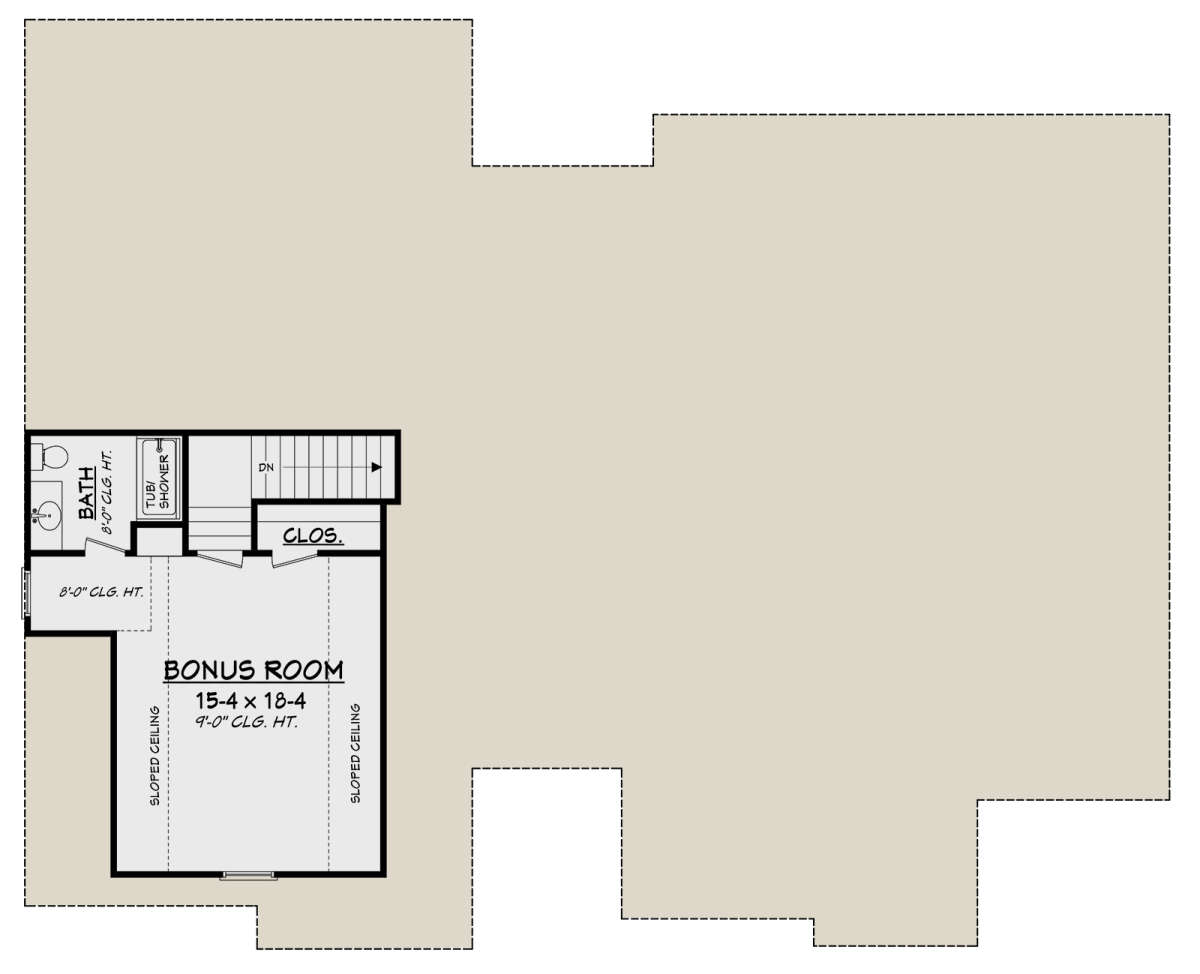 Bonus Room for House Plan #041-00161
