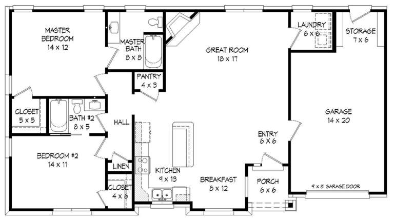 House Plan House Plan #18437 Drawing 1