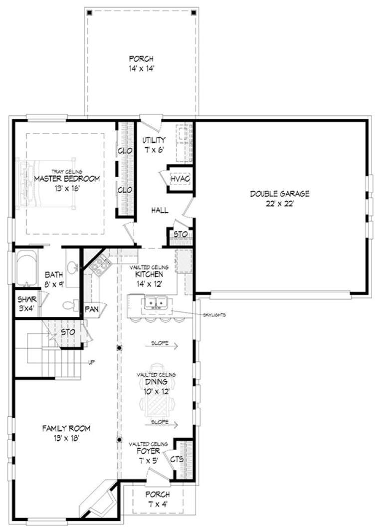 House Plan House Plan #18439 Drawing 1
