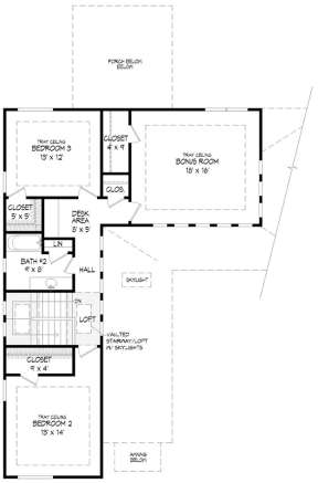 Upper for House Plan #940-00030