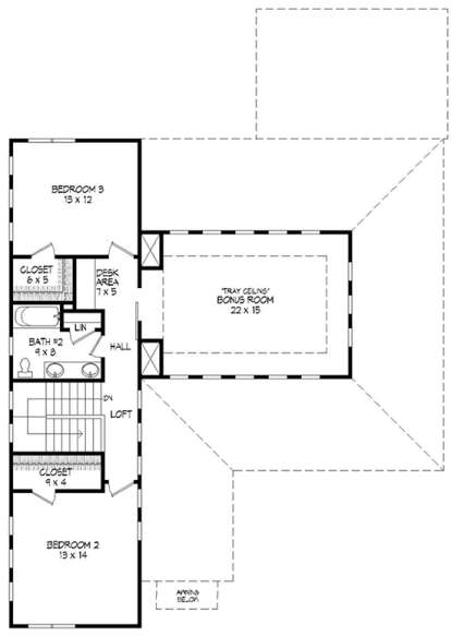 Upper for House Plan #940-00033