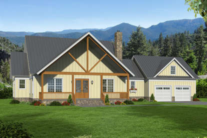 Vacation House Plan #940-00034 Elevation Photo