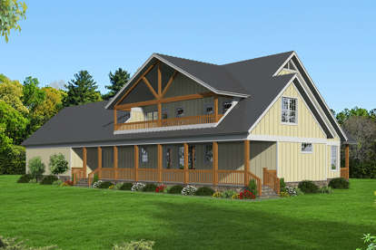 Vacation House Plan #940-00034 Elevation Photo