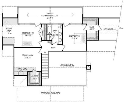 Upper for House Plan #940-00034