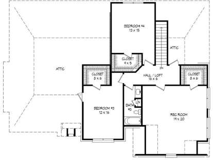Upper for House Plan #940-00035