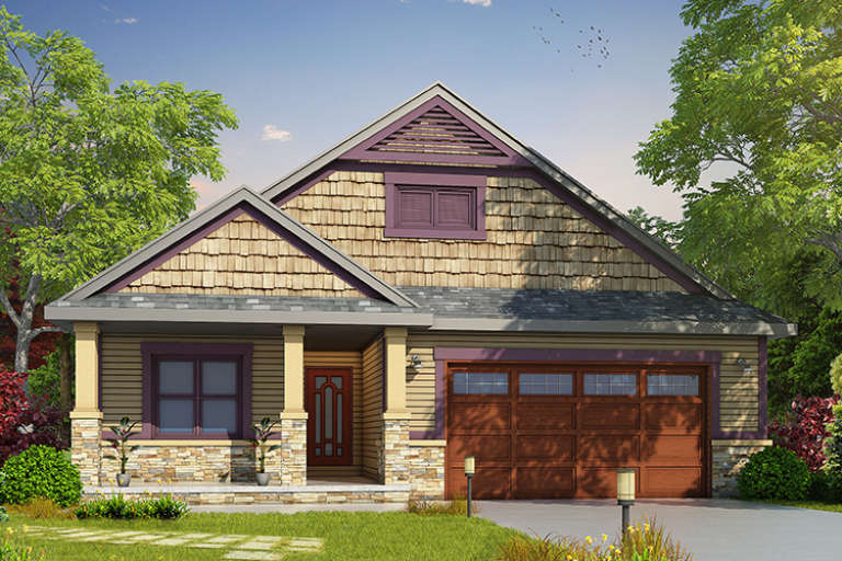 Craftsman House Plan #402-01456 Elevation Photo