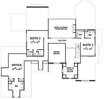 Second Floor for House Plan #402-01458