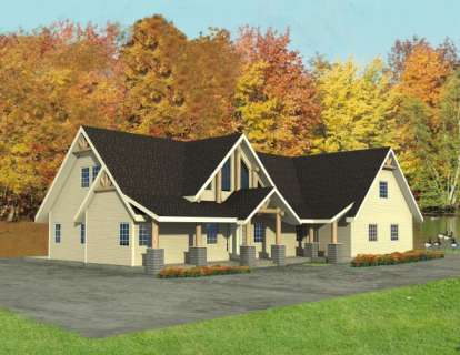 3 Bed, 2 Bath, 2281 Square Foot House Plan - #039-00463