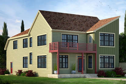 Modern House Plan #402-01460 Elevation Photo