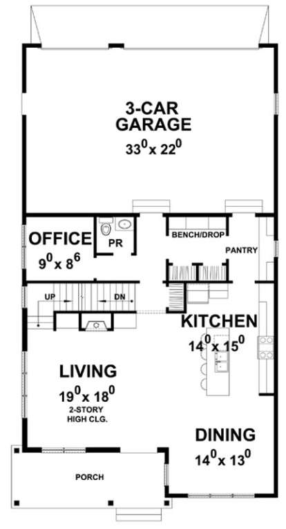 Main Floor  for House Plan #402-01460