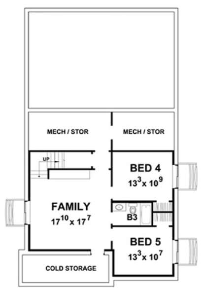 Basement for House Plan #402-01460