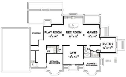 Basement for House Plan #402-01462
