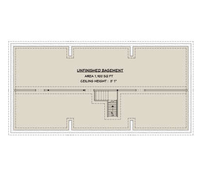 Basement for House Plan #3125-00010