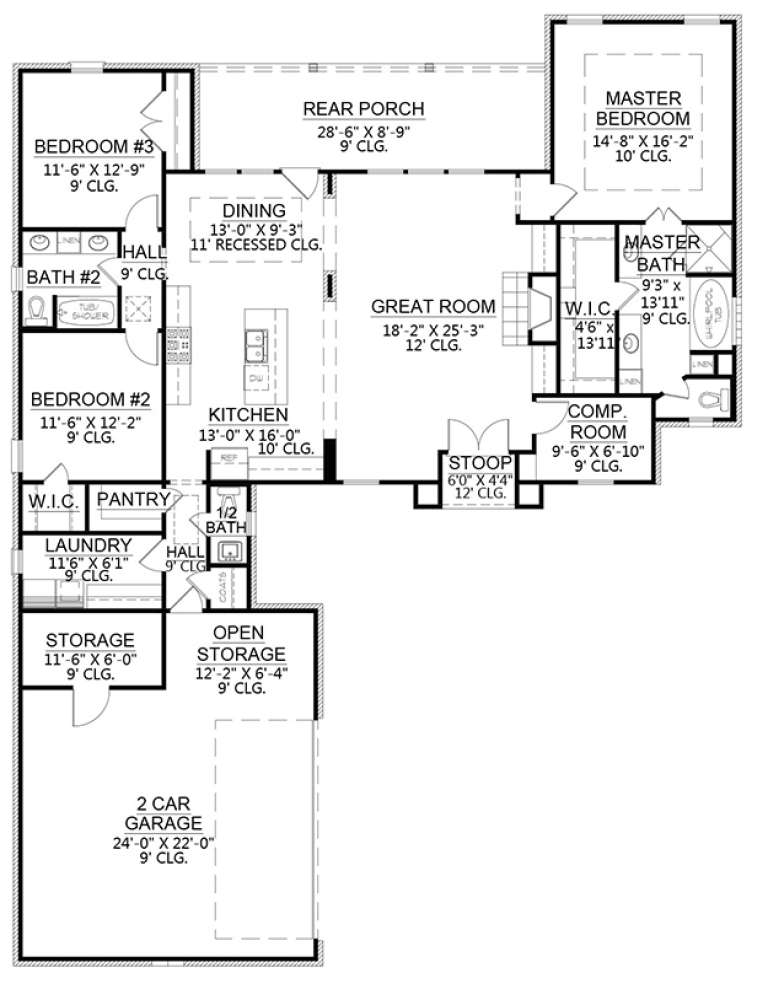 House Plan House Plan #18454 Drawing 1