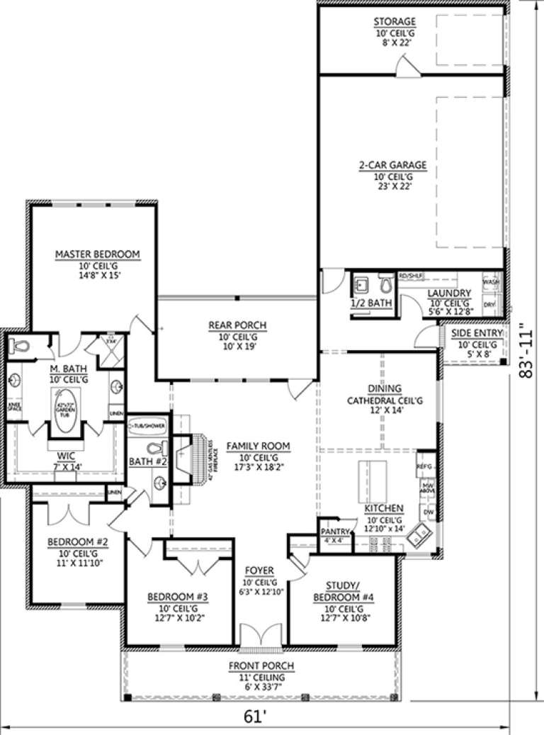 House Plan House Plan #18455 Drawing 1