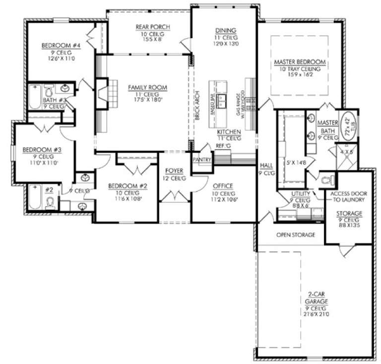 House Plan House Plan #18456 Drawing 1