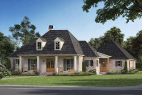 French Country House Plan #4534-00005 Elevation Photo