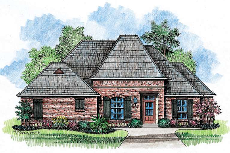 French Country House Plan #4534-00006 Elevation Photo