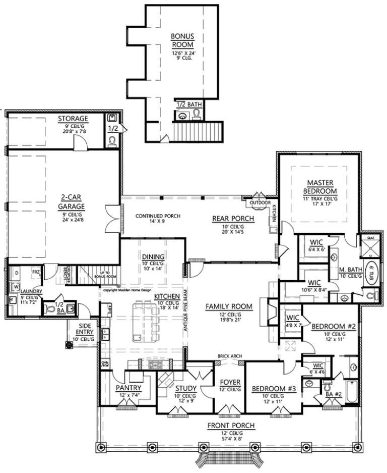 House Plan House Plan #18461 Drawing 1