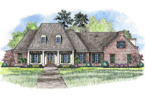 French Country House Plan #4534-00010 Elevation Photo