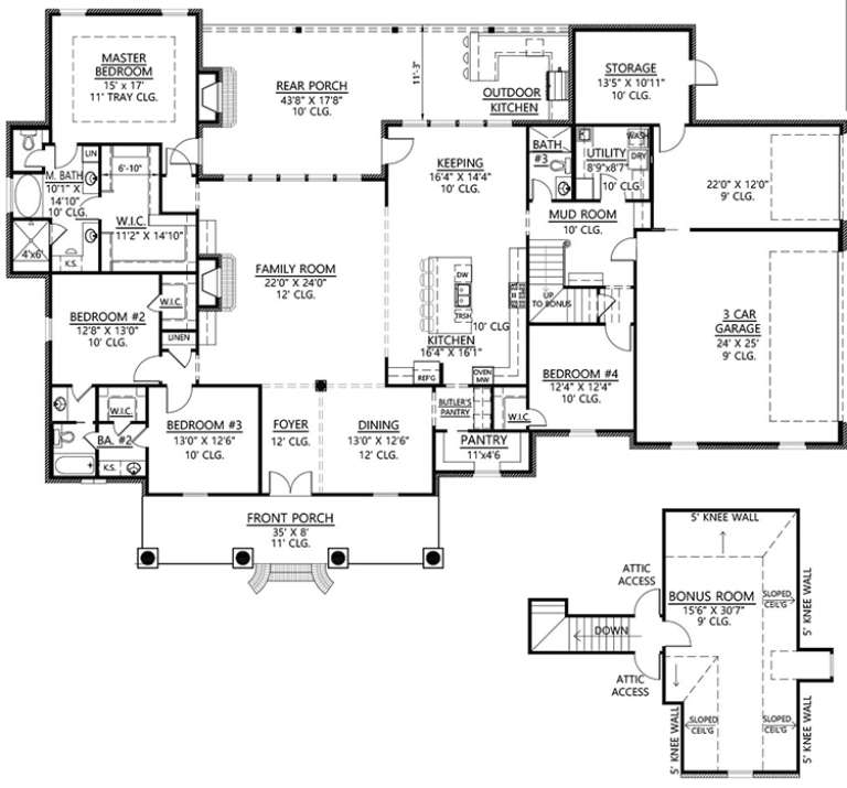 House Plan House Plan #18463 Drawing 1