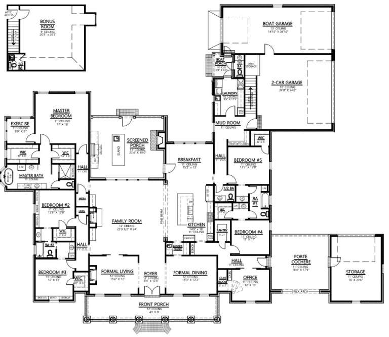 House Plan House Plan #18466 Drawing 1