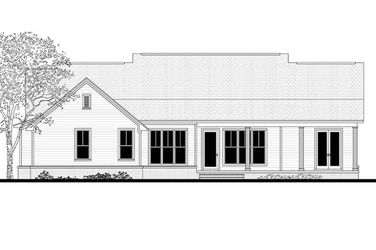 Farmhouse House Plan #041-00162 Elevation Photo