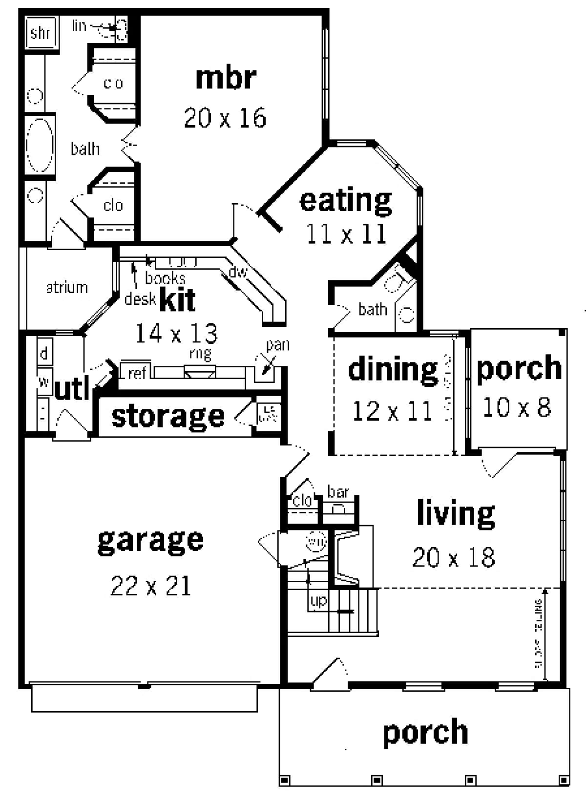 Floorplan 1 for House Plan #048-00120