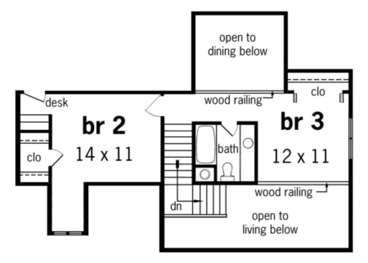 Floorplan 2 for House Plan #048-00120