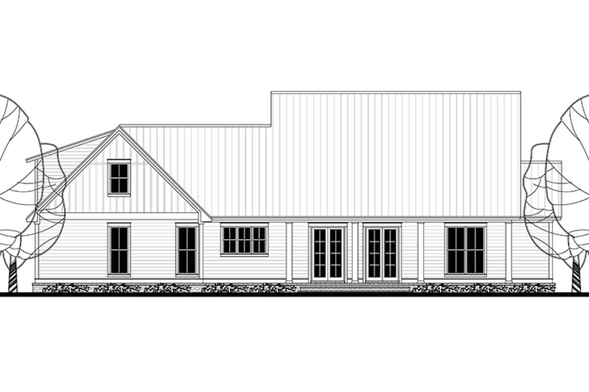 Farmhouse House Plan #041-00166 Elevation Photo