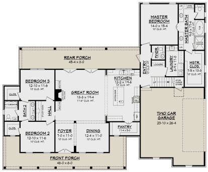 House Plan House Plan #18473 Drawing 1