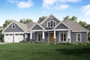 Craftsman House Plan #041-00167 Elevation Photo