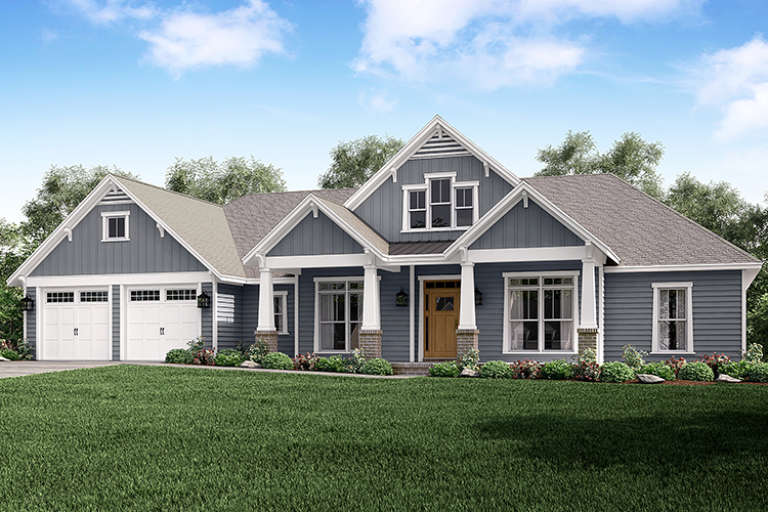 Craftsman House Plan #041-00167 Elevation Photo