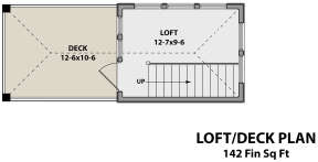 Loft/Deck Plan for House Plan #5631-00074