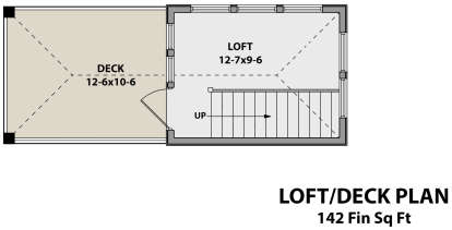 Loft/Deck Plan for House Plan #5631-00074