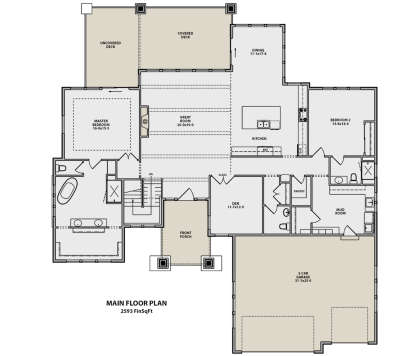 Main Floor for House Plan #5631-00079